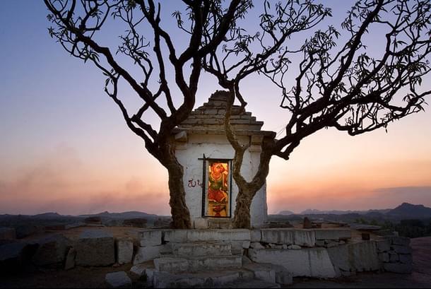 Hanuman temple on the Hemakuta Hill, Hampi. (John Gollings)